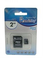 картинка Память Micro SD 2Gb Smart Buy (SD adapter) от магазина Интерком-НН