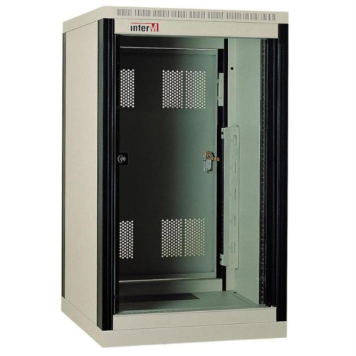 картинка PA-271D Шкаф аппаратный алюминиевый на 27 установочных мест, разборный Inter-M от магазина Интерком-НН