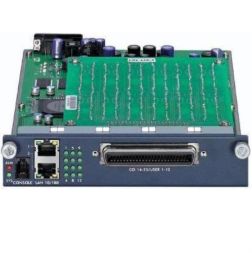 изображение Zyxel AAM-1212-51 12-портовый модуль (Annex A) ADSL2+ со встроенными сплиттерами и 2 портами Fast Ethernet Б/У магазин Компании Интерком-НН картинка Zyxel AAM-1212-51 12-портовый модуль ADSL2+ (Annex A) со сплиттерами и 2x10100TX Б/У от магазина Интерком-НН