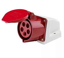 картинка IEK PSR12-032-5 (ССИ-125) Розетка силовая стационарная 3Р+PЕ+N 32А 380В IP44 от магазина Интерком-НН