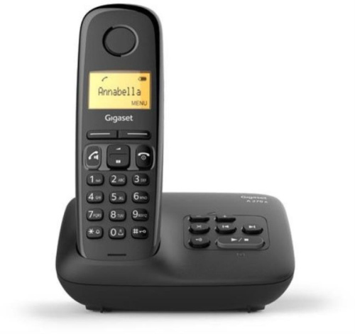 изображение Р/Телефон Dect Gigaset A270A AM RUS черный автооветчик АОН магазин Компании Интерком-НН картинка Р/Телефон Dect Gigaset A270A AM RUS черный автооветчик АОН от магазина Интерком-НН