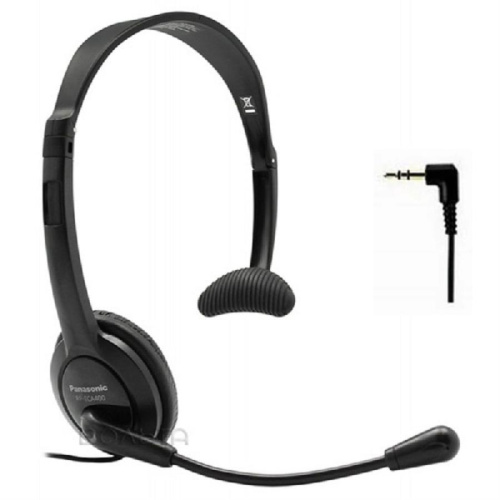 картинка Panasonic RP-TCA400E-K гарнитура для проводных и DECT телефонов разъем 2,5 мм от магазина Интерком-НН