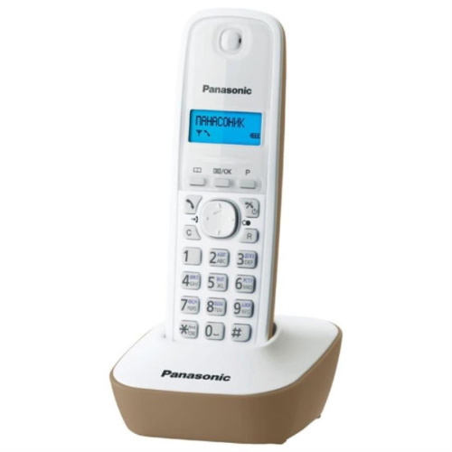 изображение Беспроводной телефон Panasonic KX-TG1611RUJ DECT (радиотелефон) Нет, цвет: бежевый магазин Компании Интерком-НН картинка Panasonic KX-TG1611RUJ - Беспроводной телефон DECT (радиотелефон) , цвет: бежевый от магазина Интерком-НН