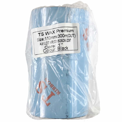 картинка Красящая лента TS WAX Premium 300м/110мм/110мм/1" out от магазина Интерком-НН фото 2