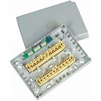 картинка WT-1062 (WT-S062) Коробка распределительная на 20 пар с плинтами, пластиковая от магазина Интерком-НН