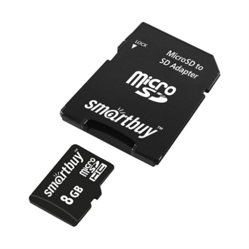 изображение Память microSDHC 8Gb SmartBuy class10 с адаптером (SB8GBSDCL10-01) магазин Компании Интерком-НН фото 2 картинка Память microSDHC 8Gb SmartBuy class10 с адаптером (SB8GBSDCL10-01) от магазина Интерком-НН фото 2