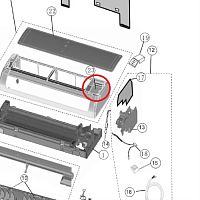 картинка Panasonic CWE14C1081 крышка электросоединений внутреннего блока кондиционера Panasonic  от магазина Интерком-НН