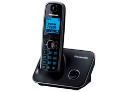 картинка Panasonic KX-TG6611RUB - Беспроводной телефон DECT (радиотелефон) , цвет: черный  от магазина Интерком-НН