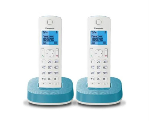 изображение Беспроводной телефон Panasonic KX-TGC312RUC DECT (радиотелефон) , цвет: синий магазин Компании Интерком-НН картинка Panasonic KX-TGC312RUC - Беспроводной телефон DECT (радиотелефон) , цвет: синий от магазина Интерком-НН
