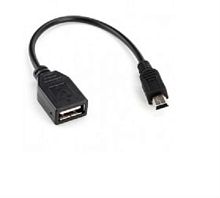 картинка Кабель USB (OTG) для Mini USB черный (пакет) от магазина Интерком-НН