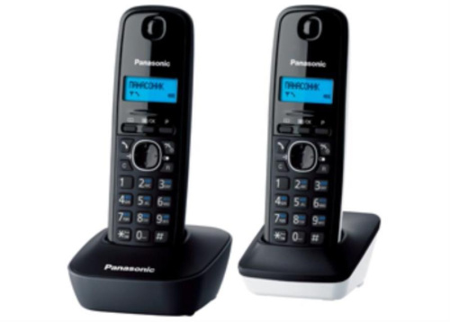 картинка Panasonic KX-TG1612RU1 - Беспроводной телефон DECT (радиотелефон) , цвет: Серый/белый (RU1)  от магазина Интерком-НН