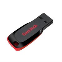 картинка Память USB 16Gb SanDisk Cruzer Blade CZ50 черный+красный от магазина Интерком-НН