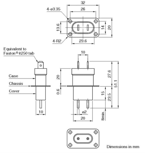 картинка Проходной конденсатор (изолятор) HFC-2L-CH 10шт для магнетрона СВЧ от магазина Интерком-НН фото 3