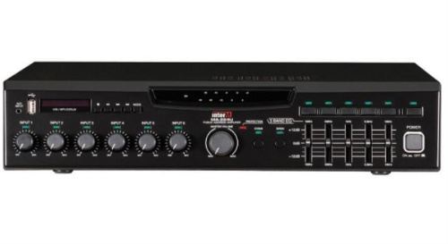 картинка Inter-M MA-212U Цифровой микшер – усилитель с USB-медиаплеером, 5 зон, 120 Вт от магазина Интерком-НН