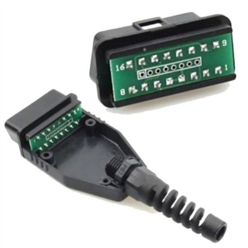 картинка Разъем OBD2 (OBD–II, J1962) 16-ти контактный, разборный, под пайку от магазина Интерком-НН фото 3