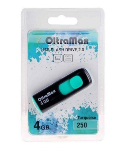 картинка Память USB 4Gb OltraMax 250 бирюзовый (OM-4GB-250-Turquoise) от магазина Интерком-НН