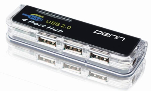 изображение Концентратор HUB USB DENN DUH420 USB2.0 4-port магазин Компании Интерком-НН картинка Концентратор HUB USB DENN DUH420 USB2.0 4-port от магазина Интерком-НН