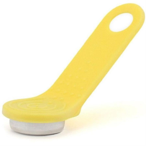 картинка Ключ RW1990-E с желтым держателем, перезаписываемый электронный стандарта DS1990A от магазина Интерком-НН