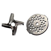 картинка Moulinex A09B01 Нож и решетка для мясорубки  DR, DRB, DRA  от магазина Интерком-НН