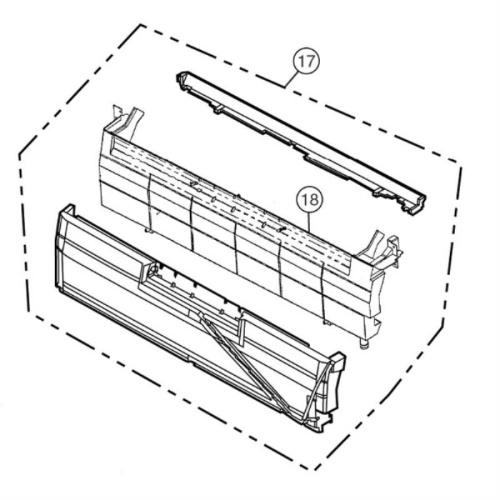 картинка Panasonic CWH40C1023 Дренажный поддон в комплекте внутреннего блока кондиционеров CS-A12CTP, A18CTP от магазина Интерком-НН