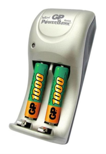 картинка Комплект Зарядное устройство и аккумуляторы 2шт(1000mAh AAA) GP PB25-BC2 от магазина Интерком-НН