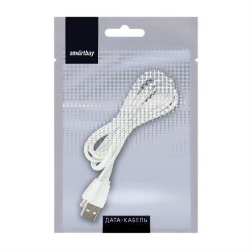 картинка Smartbuy Дата-кабель Smartbuy USB - micro USB, белый, длина 1.2 м, до 1 А (iK-12r white) от магазина Интерком-НН фото 2