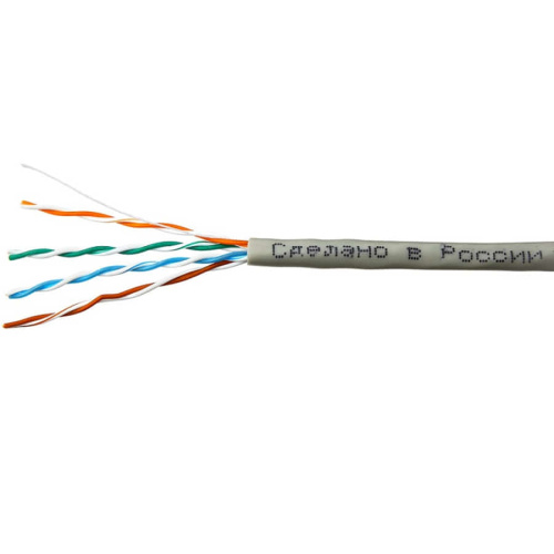картинка Кабель UTP4 cat.5e витая пара неэкранированный для внутренних работ медь 4x2x0,48 (305м) бухта от магазина Интерком-НН фото 2