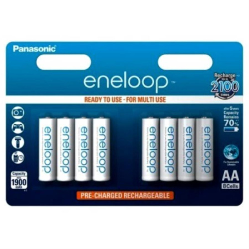 изображение 8 аккумуляторов 1900mAh AA BL8 Panasonic eneloop BK-3MCCE/8BE магазин Компании Интерком-НН картинка Panasonic eneloop BK-3MCCE/8BE 8шт аккумуляторов 1900mAh AA BL8 от магазина Интерком-НН