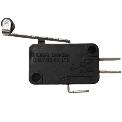 картинка Микропереключатель 3-х контактный V-156-1C25 250V 16A рычаг с роликом 25мм для микроволновой печи  от магазина Интерком-НН