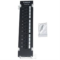 картинка PL-12-C5E-WL патч-панель настенная RJ-45, Cat.5е, 12 портов с подставкой от магазина Интерком-НН