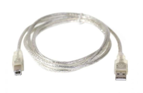 картинка Кабель USB 2.0 A--B 5.0м прозрачный (пакет) K550  от магазина Интерком-НН