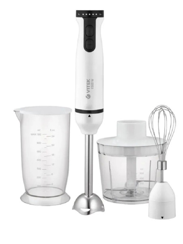 картинка Vitek VT-1480 погружной блендер 1500Вт, белый от магазина Интерком-НН