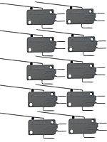 картинка Микропереключатель 10 шт. Dongnan KW3A-16Z2-A200 3-х контактный 16(4)A 250V с рычагом 51мм от магазина Интерком-НН