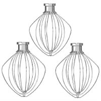 картинка Венчик 3шт для взбивания для кухонных машин, планетарных миксеров 115х145 мм от магазина Интерком-НН