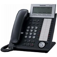 картинка Panasonic KX-NT346RU-B  - системный IP-телефон, цвет черный 24 кнопки с индикацией, 6-ти строчный  от магазина Интерком-НН