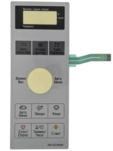 картинка Panasonic F630Y8H60SZP Сенсорная панель на русском для СВЧ (микроволновой печи) NN-SD366M ZPE от магазина Интерком-НН