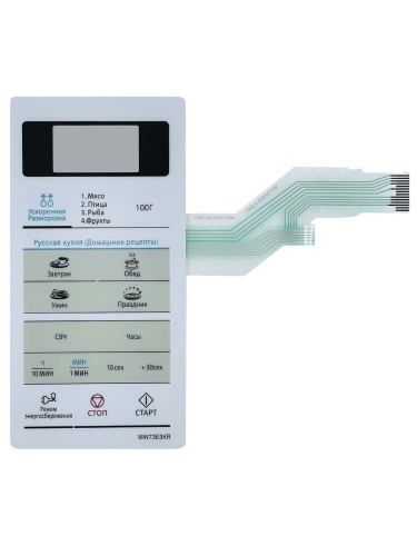 картинка Samsung DE34-00384C Сенсорная панель управления для микроволновой печи (СВЧ) MW73E3KR-X белый-серый от магазина Интерком-НН фото 3