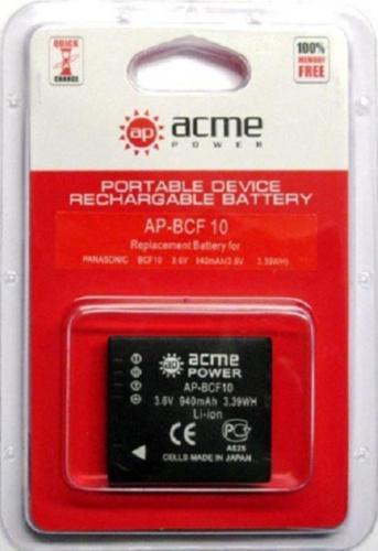 картинка AcmePower AP-DMW-BCF10E Аккумулятор Li-ion, 3.6 V, 800 mAh для фотокамер Panasonic  от магазина Интерком-НН фото 4