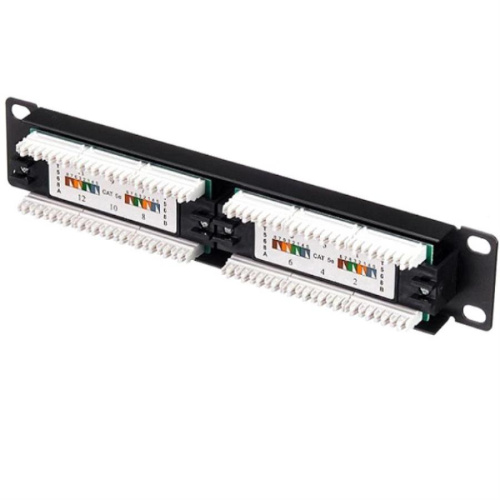 картинка Патч-панель UTP, 10", 12 портов RJ45, cat.5е, 1U, 110 Type, "L" от магазина Интерком-НН фото 2