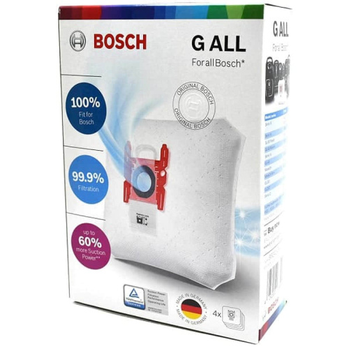 изображение Bosch 17003048 (17000940, 461353) Мешки-пылесборники Bosch PowerProtect, тип "G ALL", 4 шт. магазин Компании Интерком-НН фото 2 картинка Bosch 17003048 (17000940, 461353) Мешки-пылесборники Bosch PowerProtect, тип "G ALL", 4 шт. от магазина Интерком-НН фото 2