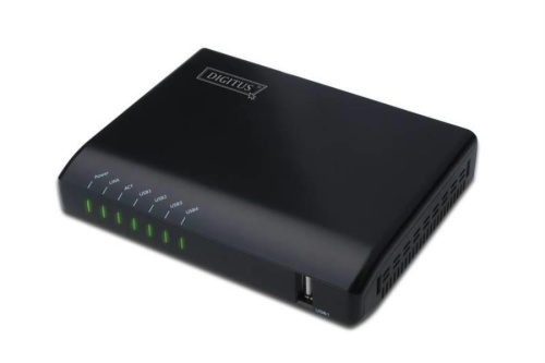 картинка 4-PORT USB 2.0 DIGITUS - 4-портовый USB 2.0 многофункциональный сетевой сервер от магазина Интерком-НН фото 2