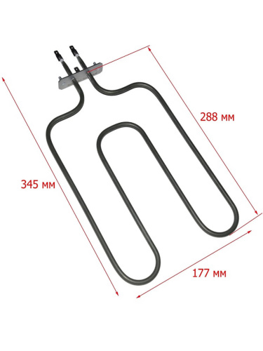 картинка Kaneta KA02-SS09124B7D Тэн духовки нижний 450W для плиты Gefest 120, 420 от магазина Интерком-НН фото 3