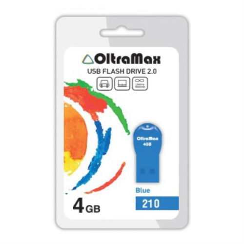 картинка Память USB 4Gb OltraMax 210 синий (OM-4GB-210-Blue) от магазина Интерком-НН
