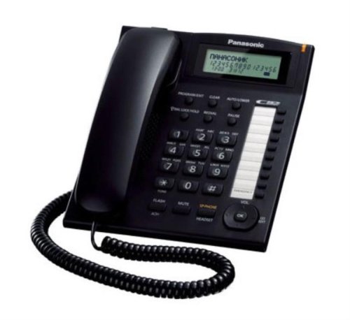 изображение Проводной телефон Panasonic KX-TS2388RUB, цвет черный магазин Компании Интерком-НН фото 3 картинка Panasonic KX-TS2388RUB проводной телефон, цвет черный от магазина Интерком-НН фото 3