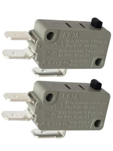картинка Микропереключатель 2шт Dongnan KW3A-16Z0-A200, 3-х контактный KW3A 16(4)A 250V от магазина Интерком-НН
