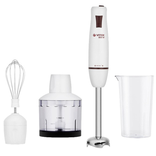 картинка Vitek VT-8522W погружной блендер 800Вт 20 скоростей, белый от магазина Интерком-НН