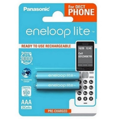 изображение 2 аккумулятора 550mAh AAA DECT BL2 Panasonic eneloop lite BK-4LCCE/2DE магазин Компании Интерком-НН картинка Panasonic eneloop lite BK-4LCCE/2DE Аккумулятор 550mAh AAA DECT BL2 от магазина Интерком-НН