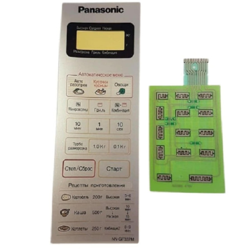 картинка Panasonic F630Y8T00SZP Сенсорная панель для СВЧ (микроволновой печи) СВЧ NN-GT337M серебристый от магазина Интерком-НН фото 2