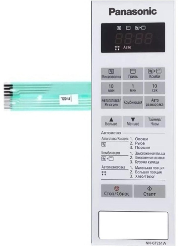 картинка Panasonic A630Y40M0HZP Сенсорная панель на русском для СВЧ (микроволновой печи) NN-GT261W ZPE белый от магазина Интерком-НН фото 4