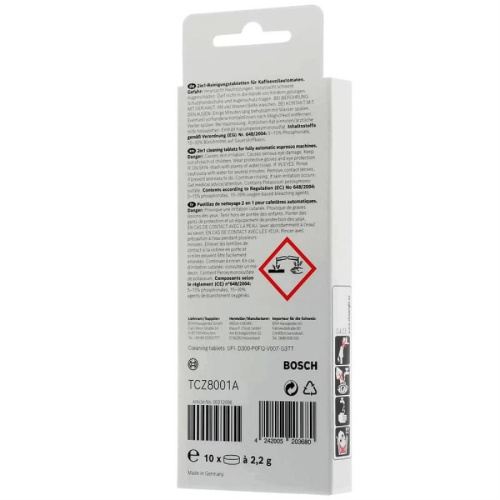 изображение Bosch 00311808 (00312096, TCZ8001A) таблетки для очистки от эфирных масел для кофемашин (10шт) магазин Компании Интерком-НН фото 3 картинка Bosch 00311808 (00312096, TCZ8001A) таблетки для очистки от эфирных масел для кофемашин (10шт) от магазина Интерком-НН фото 3